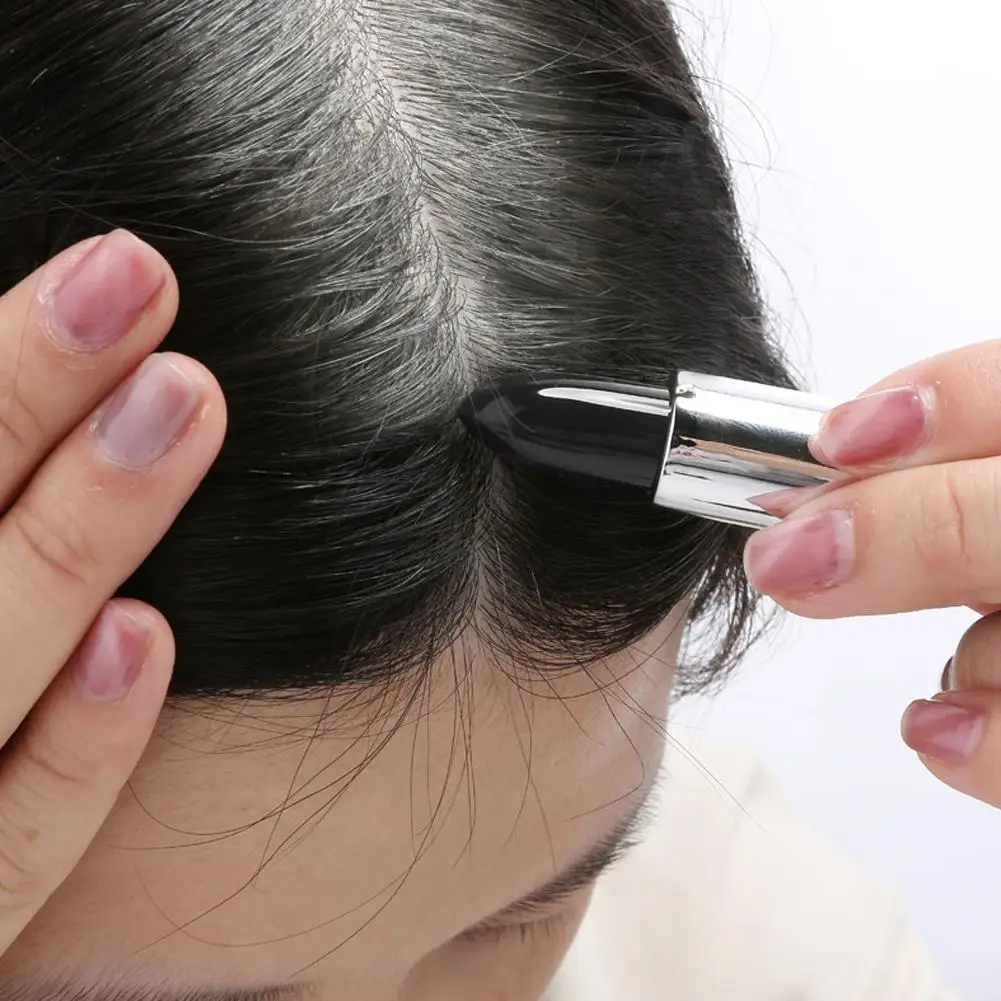 

4g Black Brown One-Time Hair Dye Pen Instant Gray Root Coverage Hair Color Cream Stick Pen Fast Temporary Cover Up White Hair