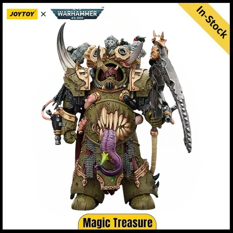 【consegna-in-24-ore】joytoy-warhammer-40k-death-guard-deathshroud-terminator-champion-con-guanti-manreaper-e-plaguespurter