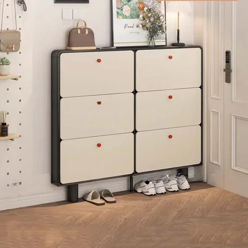 

Beutiful Bedroom Shoe Cabinet Design Vertical Modern Luxury Shoe Rack Organizer Space Saving Range Chaussure Home Furniture