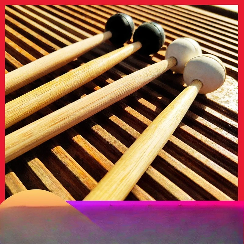 Bamboo Drum Mallets Handmade Beater Stick For Steel Tongue Drum Xylophone Tuning Fork Percussion Instrument Accessories