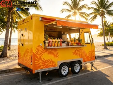 Carritos De Comida Food Track Icecream Taco Burger Pizza Coffee Trailer Remorque Mobile Fast Food Truck With Full Kitchen