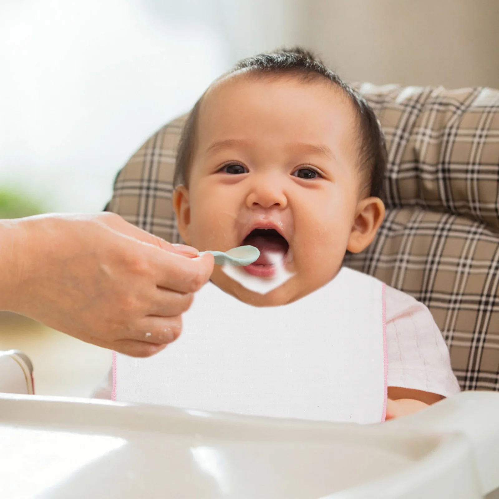 

9Pcs Cotton Baby Burp Towels 25x25cm Square Small Towels Drool Bibs for Boys Girls Soft Absorbent Saliva Wipers