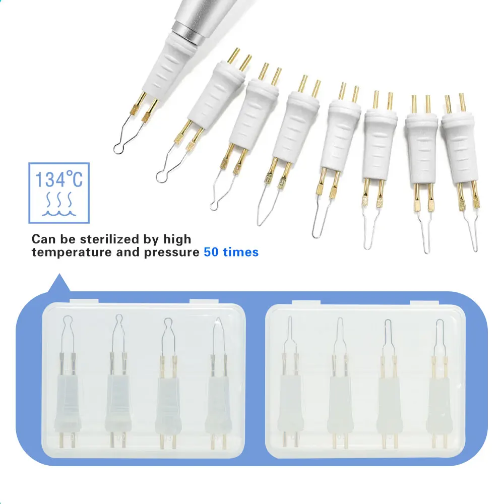 MBM-cortador de gutapercha Dental con 8 puntas, equipo de terapia de encías dentales, Metal, 2 pilas AA