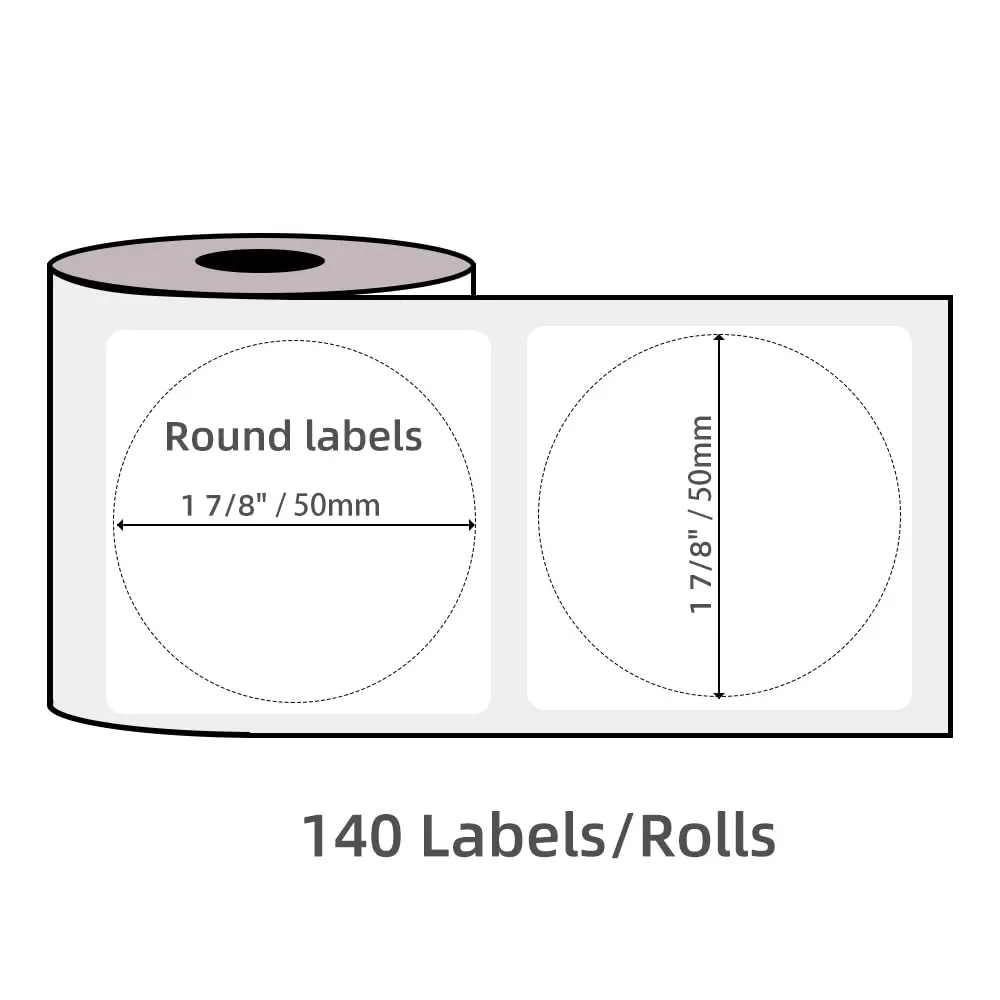 M110 Label Printer Paper Multi-Purpose Square Self-Adhesive Label Multiple sizes for M110/M110S/M120/M200 Label Printer