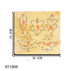 Fustellatrici per foglie-nuovo fustellatura 2022 e stampo in legno, HT1009 adatto per comuni fustellatrici sul mercato.