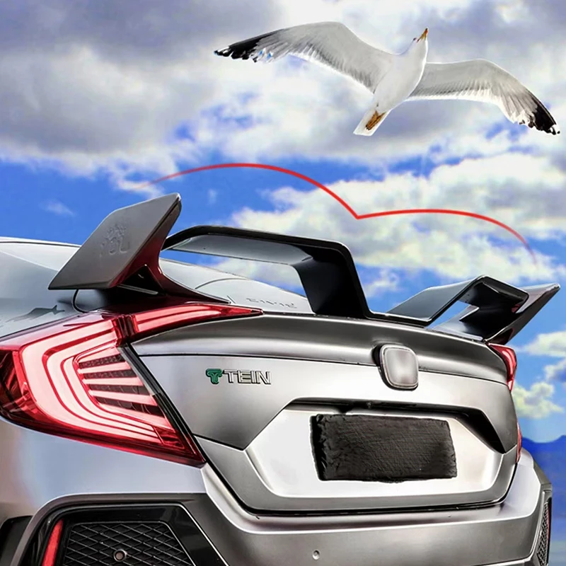 For Honda Civic's 10th generation ABS plastic rear trunk lid spoiler wing sports modification kit 2016 2017 2018 2019 2020 2021