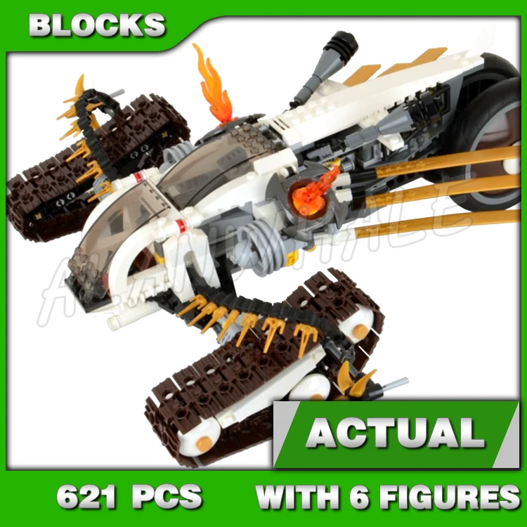 621pcs Shinobi Ultra Sonic Raider Detachable Flying Vehicle Blade Wings Snakes 9788 Building Block Kids Compatible with Model