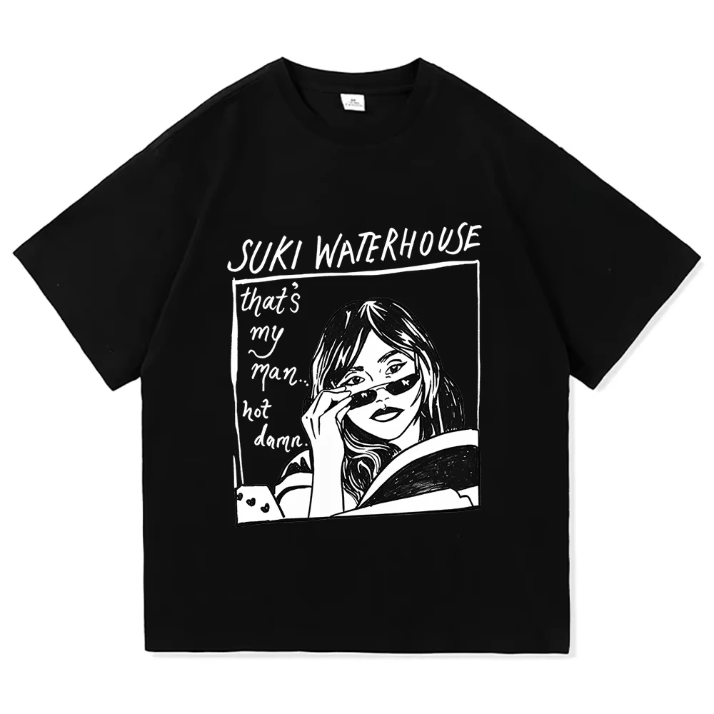 

That's My Man T-Shirt Suki Waterhouse Y2K Aesthetic Print T Shirt Women Cotton Streetwear Fashion Casual Short Sleeve Tops tees