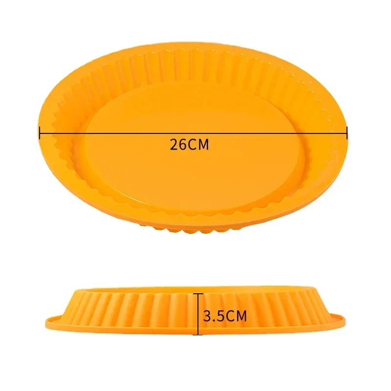 Silicone Cake Baking Tray High Temperature Pizza Pie Pan Easy Release Toast Bread Mold For Kitchen Tools Pastry Accessories