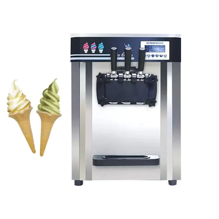

Italian Commercial Soft Small Ice Cream Machine For Food Processing