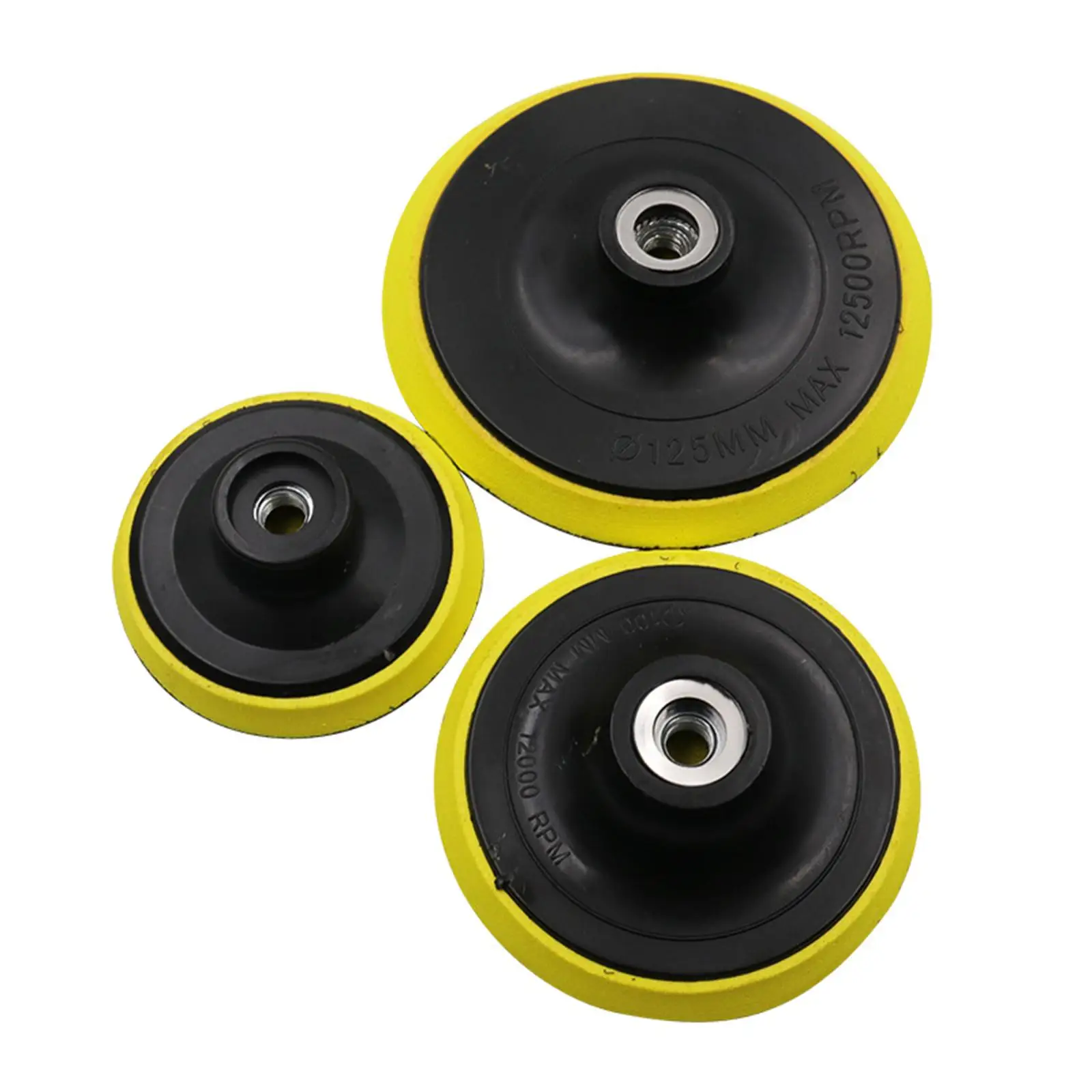 Flexible Rubber Sanding Backer Pad for Polisher Sanders Self-adhesive Plate Disc for Vehicle Paint Rust Removal