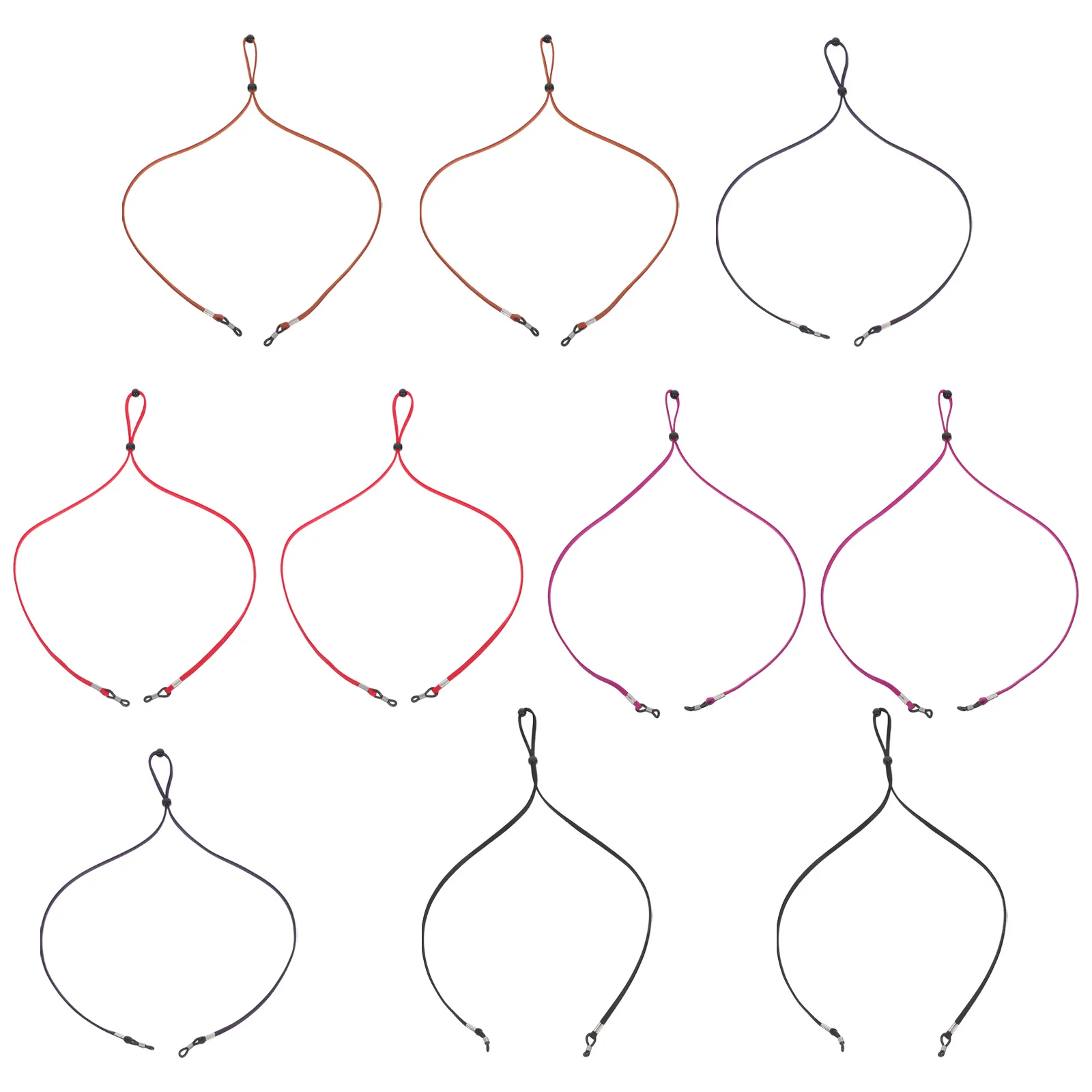 

10Pcs Glasses Holder Strap Adjustable Elastic Eyeglass Cord Sport Eyewear Retainer Strap Secure for Sports Outdoor