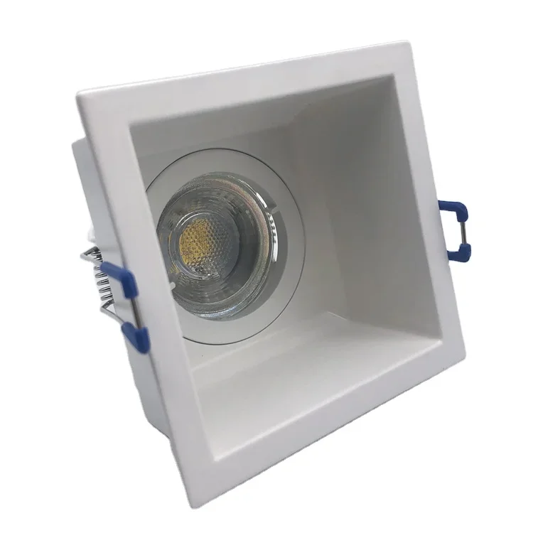 Special Design Anti Glare Square White Style Downlight Frame Cabinet Spotlight Housing Ceiling Spot Light for Home Decoration