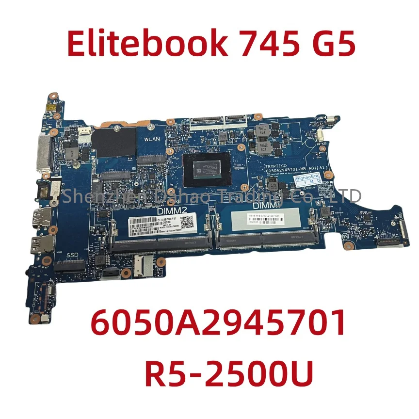 6050A2945701 For HP Elitebook 745 G5 Laptop Motherboard With R5-2500U L21937-601