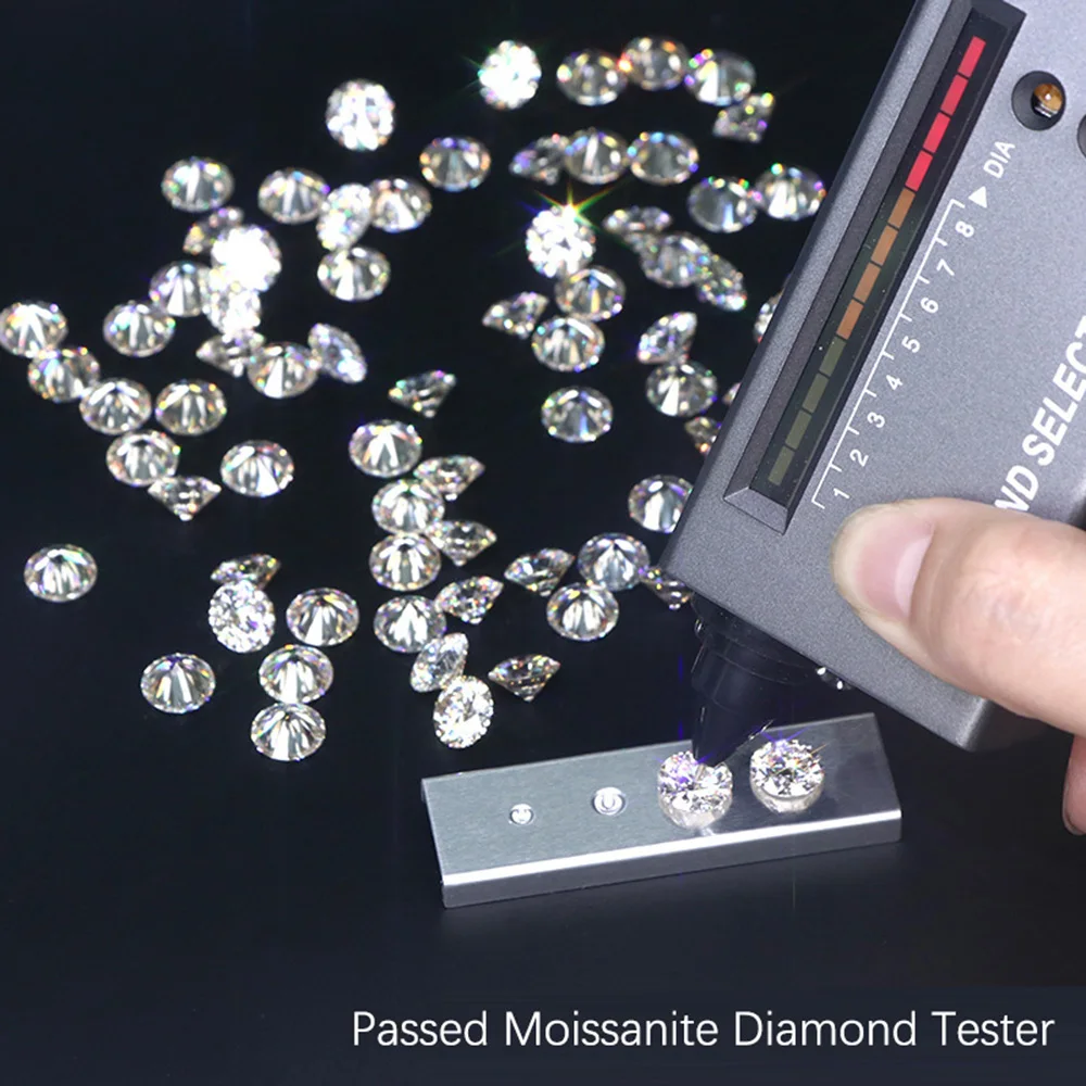 1.0ct / Pack Super White D Color Small Size Moissanite Loose Diamond 0.8mm-3.0mm Moisanite Stone for Moissanite Rings Making