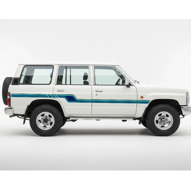 Car Vinyl Stikers SUNDAY Stripe customized renmark stripe stripe decal For Nissan Patrol Y60
