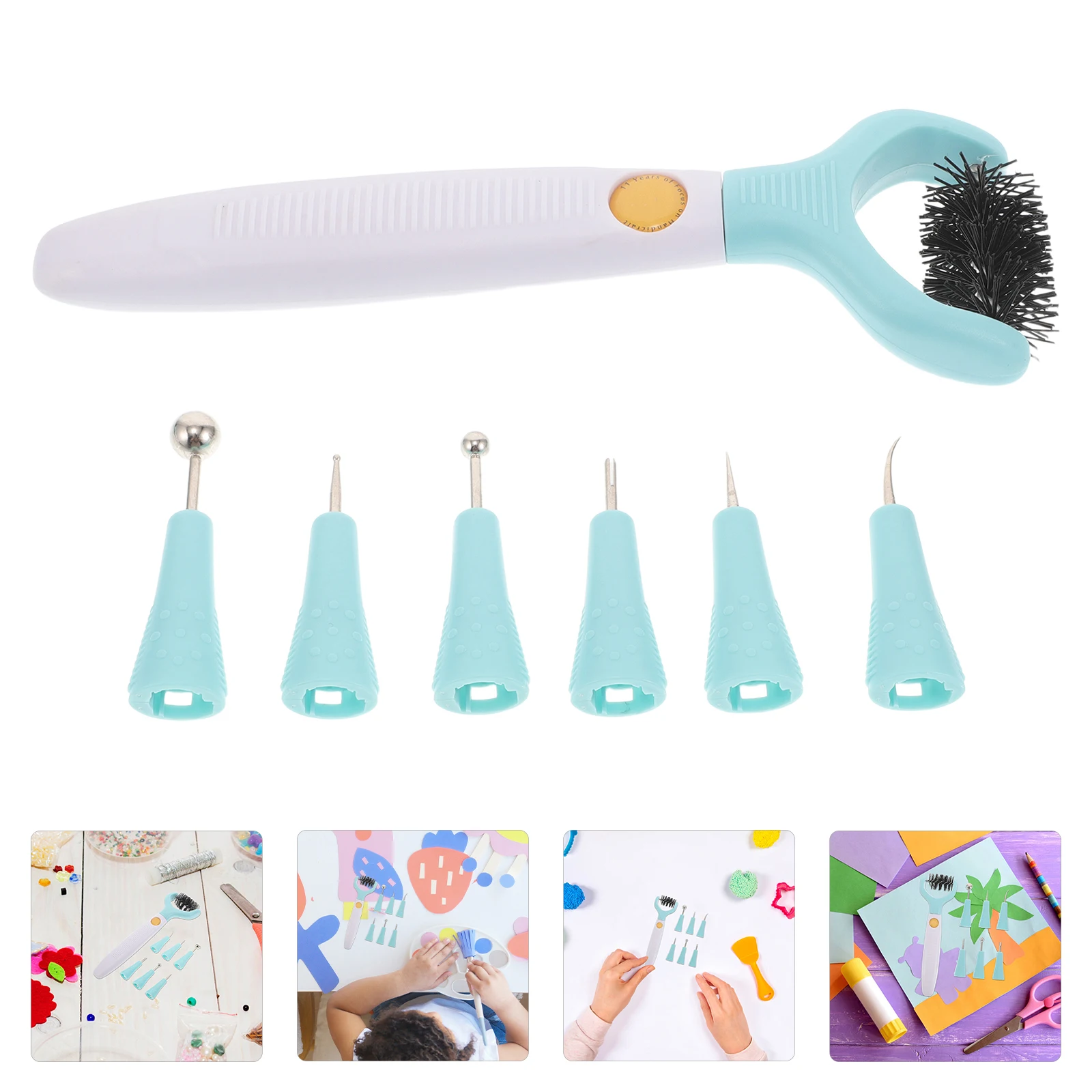 

1 set 1 Set Paper Flower Tool Kit Trimmer Cleaning Brush For Diy Scrapbooking Crafts Home School Office Use Multi Function Craft