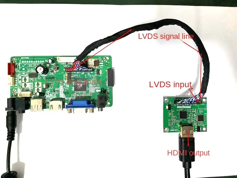 Lvds to Hdmi Switchboard Lvds Dual 8 Input to Hdmi Output Supports Multiple Resolutions