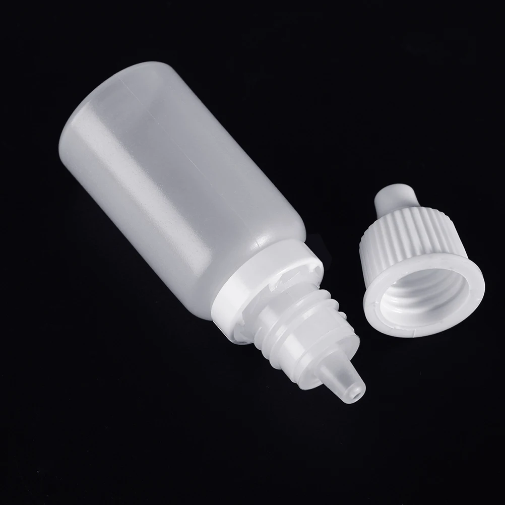 

12pcs 10Ml Empty Eye Dropper Squeezable Plastic Liquid Dispenser Childproof Cap Solvents Oil Paint Eye Drops