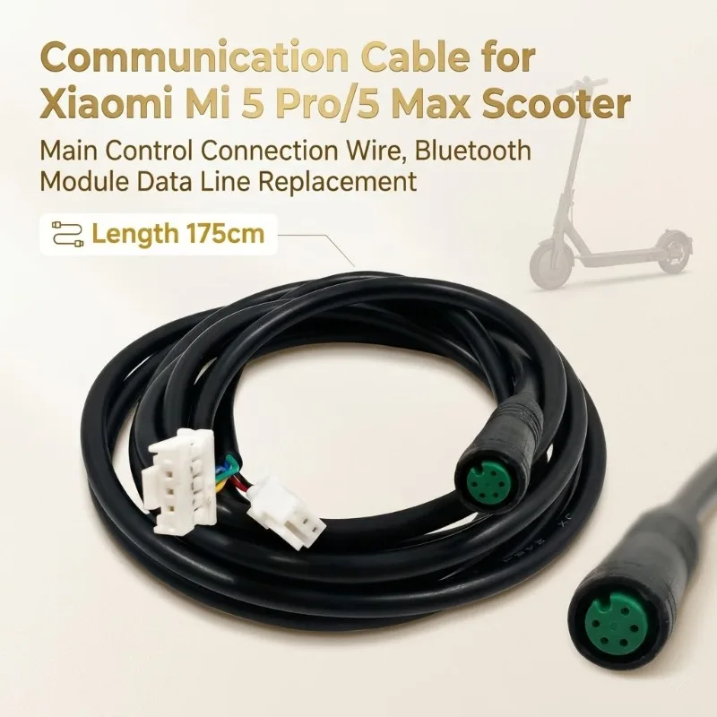 Communication Cable for Xiaomi Mi 5 Pro/5 Max Scooter, Main Control Connection Wire, Bluetooth Module Data Line Replacement