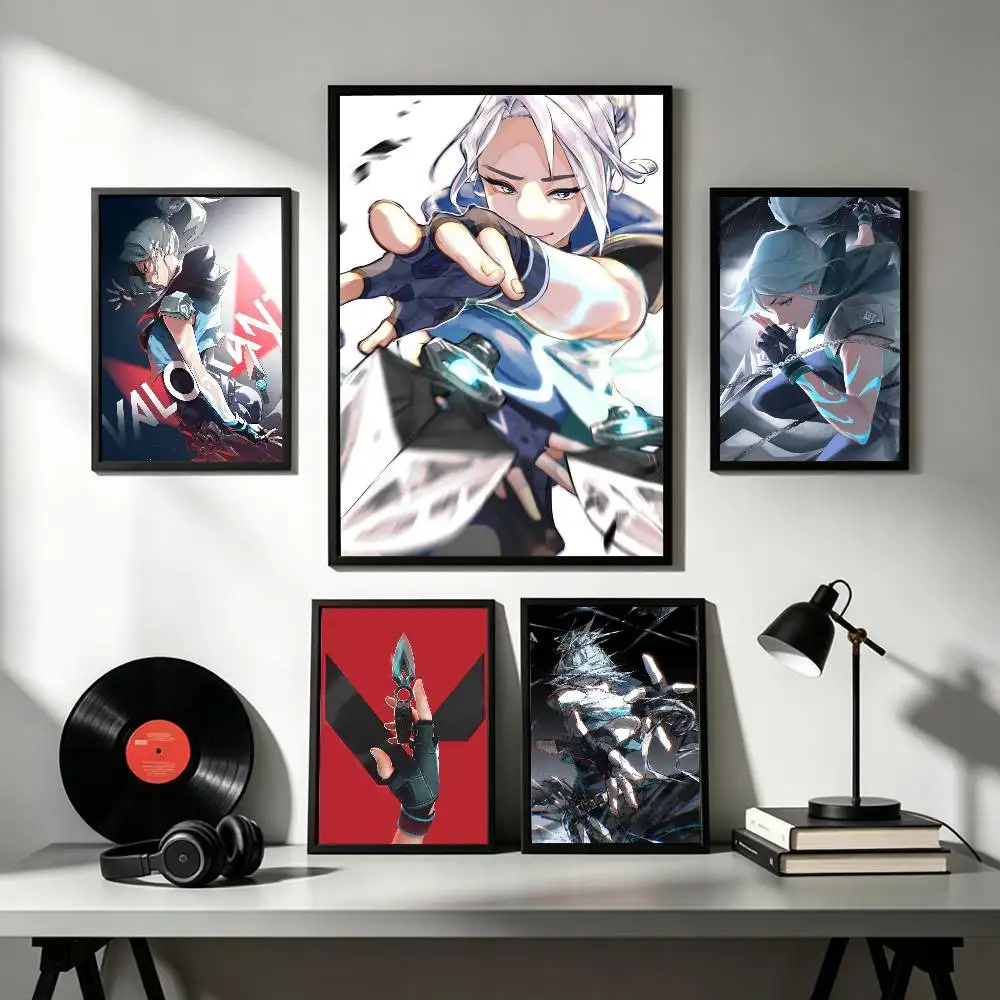 Valorant Jett  Poster High Quality Dorm Living Room Aesthetic Wall Decoration Painting Stickers Gift