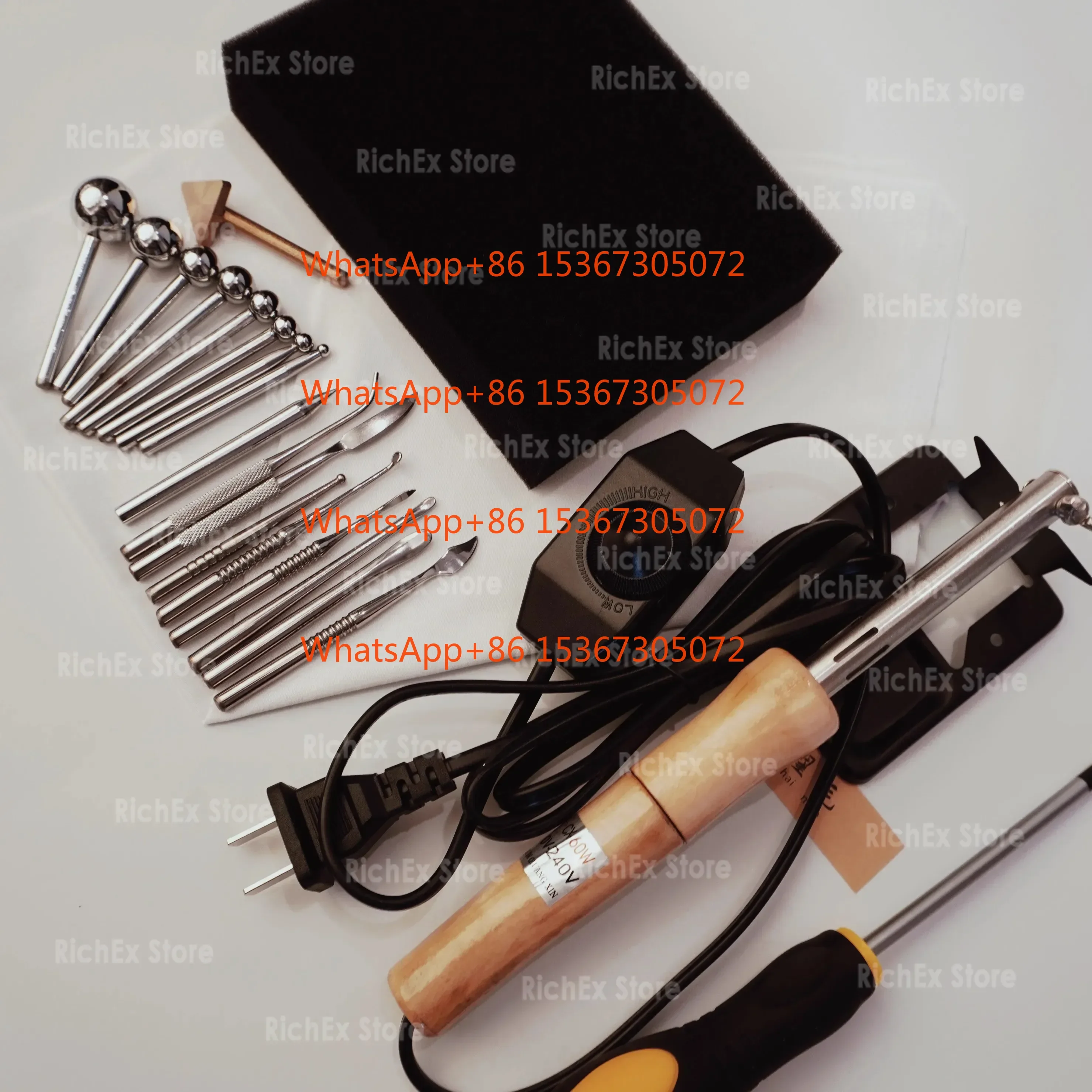 

DIY Fabric Flower Making Tools 220V Setting Temperature Adjustable Soldering Iron 18 ironing trowel