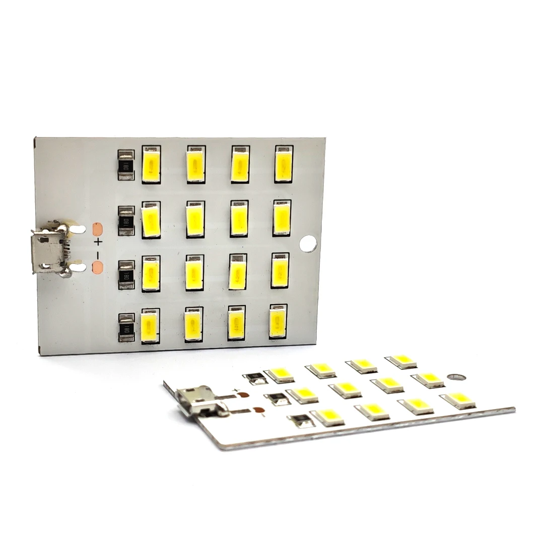 USB LED Lighting Board 8 12 16 20 LED Beads Mobile Stand Emergency Light Night Lamp