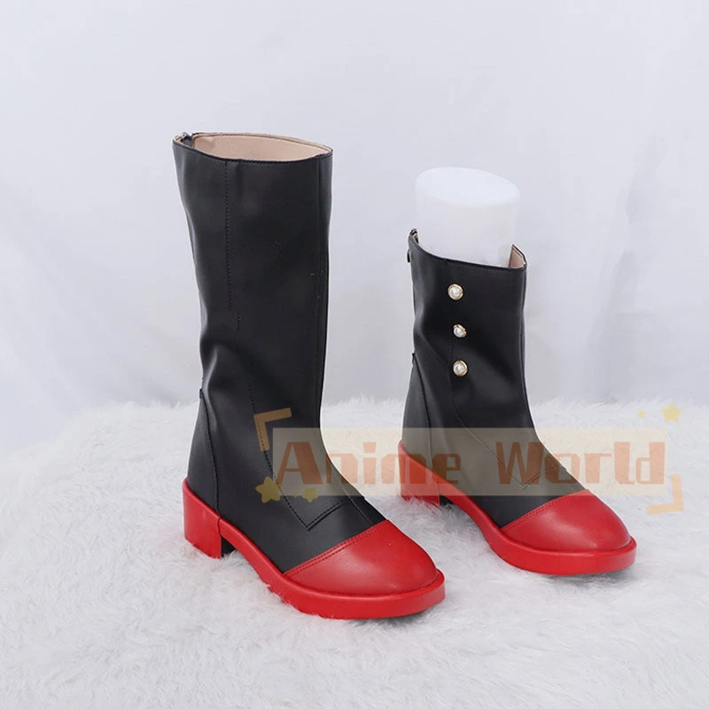 Jogo Genshin Impact Collab Lynette Cosplay Sapatos, Botas De Carnaval De Halloween, Custom Made