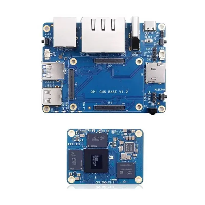 

N82R для Orange Pi CM5 8 ГБ+32 ГБ LPDDR4 Rockchip с базовой платой WIFI5-BT5 Opi CM5, поддерживает Android, Ubuntu, Debian