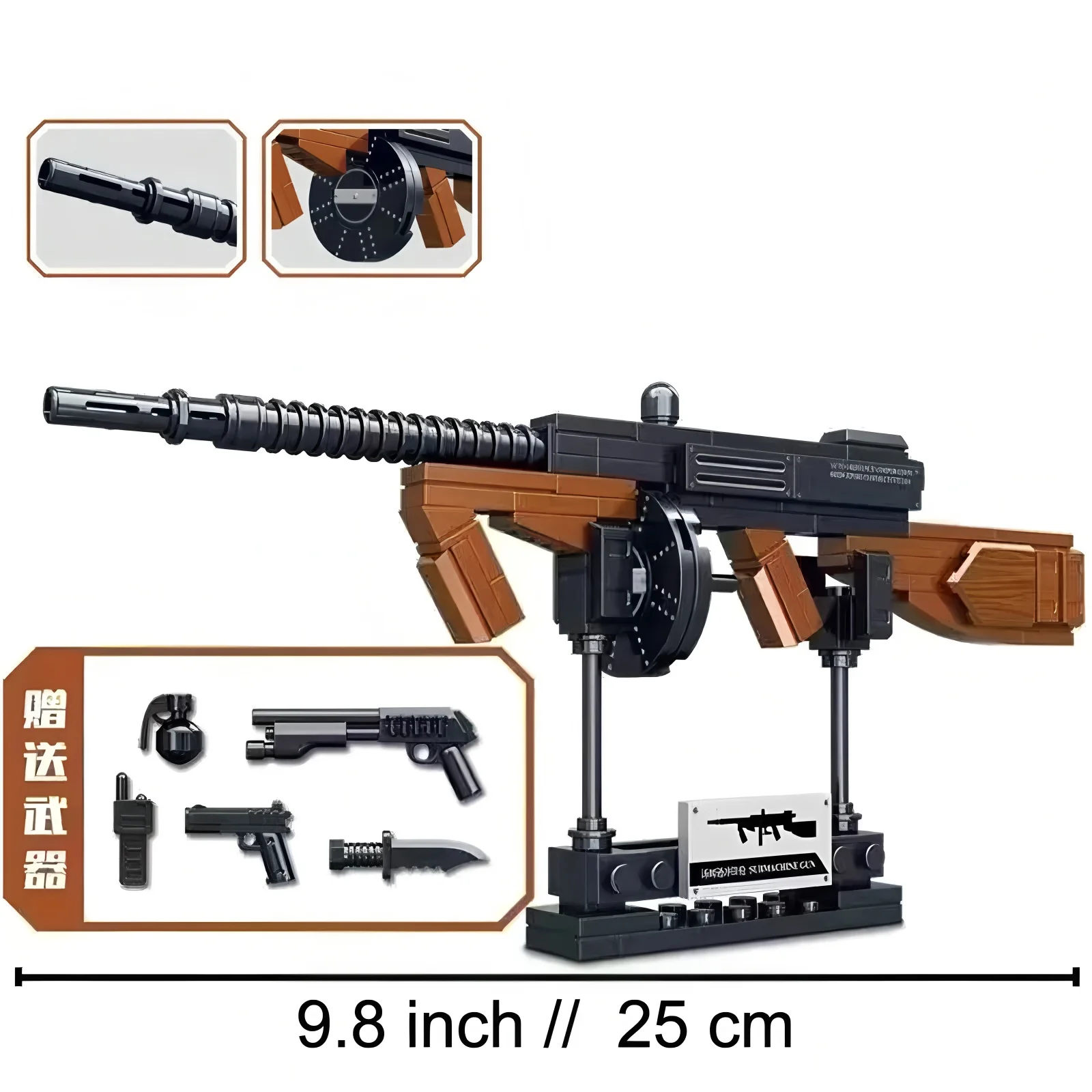 Compatibel Battle Toy Gun Creatieve bouwstenen STEM Educatieve montage Schietspel voor jongens en meisjes Kinderverjaardagscadeau