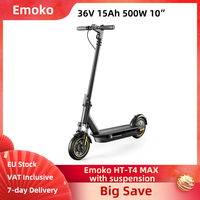 Lamtier Emoko HT-T4 MAX with Suspension electric Scooter Foldable 500W 36V 15Ah 10 Inch Honeycomb Tires Folding E-scooter 33kmh