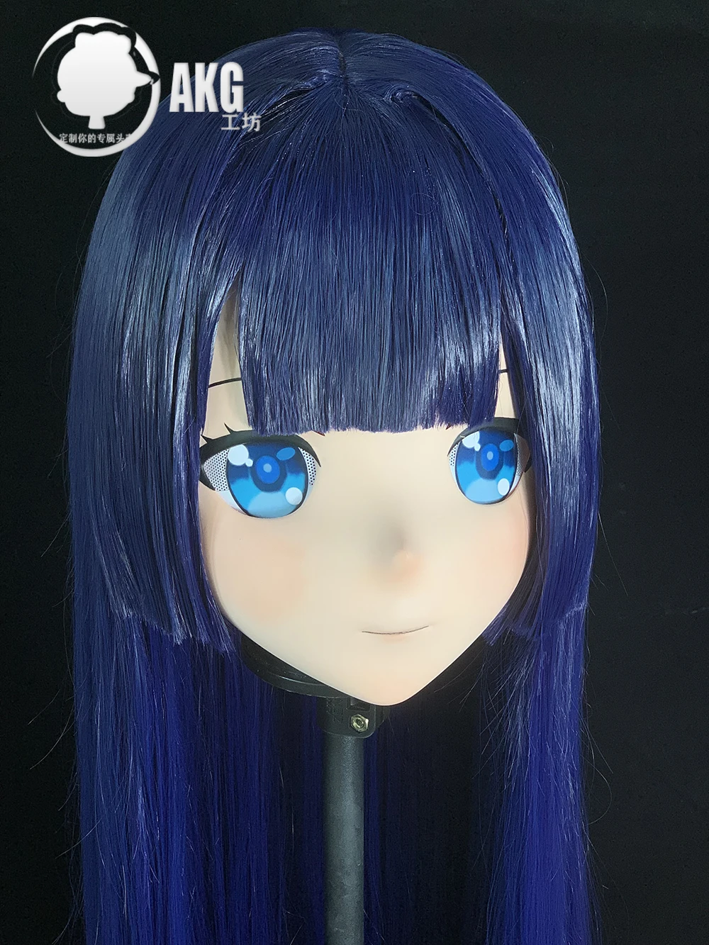 (AL62) Customize Character Crossdress Female/Girl Resin Half/ Full Head With Lock Cosplay Japanese Anime Game Role Kigurumi Mask