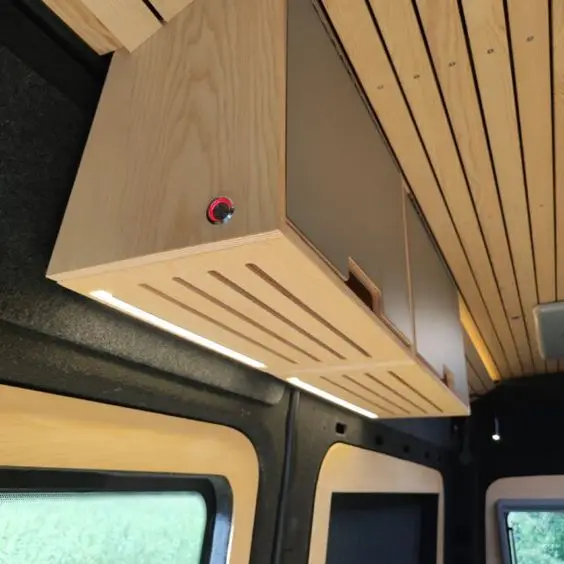 Customized RV Hanger Large Capacity Aluminum RV Wall Cabinet Motorhome Camper Van Accessories
