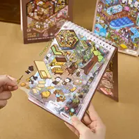 40Pcs 20in1 3D Landscape Stickers Collection Book Album Cartoon Scene DIY Toy Game Festival Birthday Gift for Kid Girl Child 4