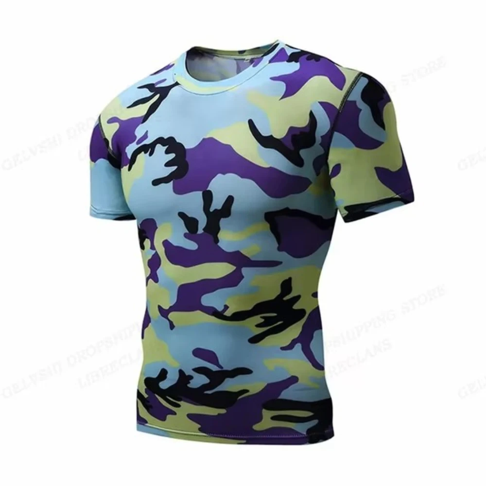 Camouflage 3D Print T-shirt Men Fashion Short Sleeve Tshirt Outdoors Tshirt Oversize Tops Tees Camo T Shirt Male Clo