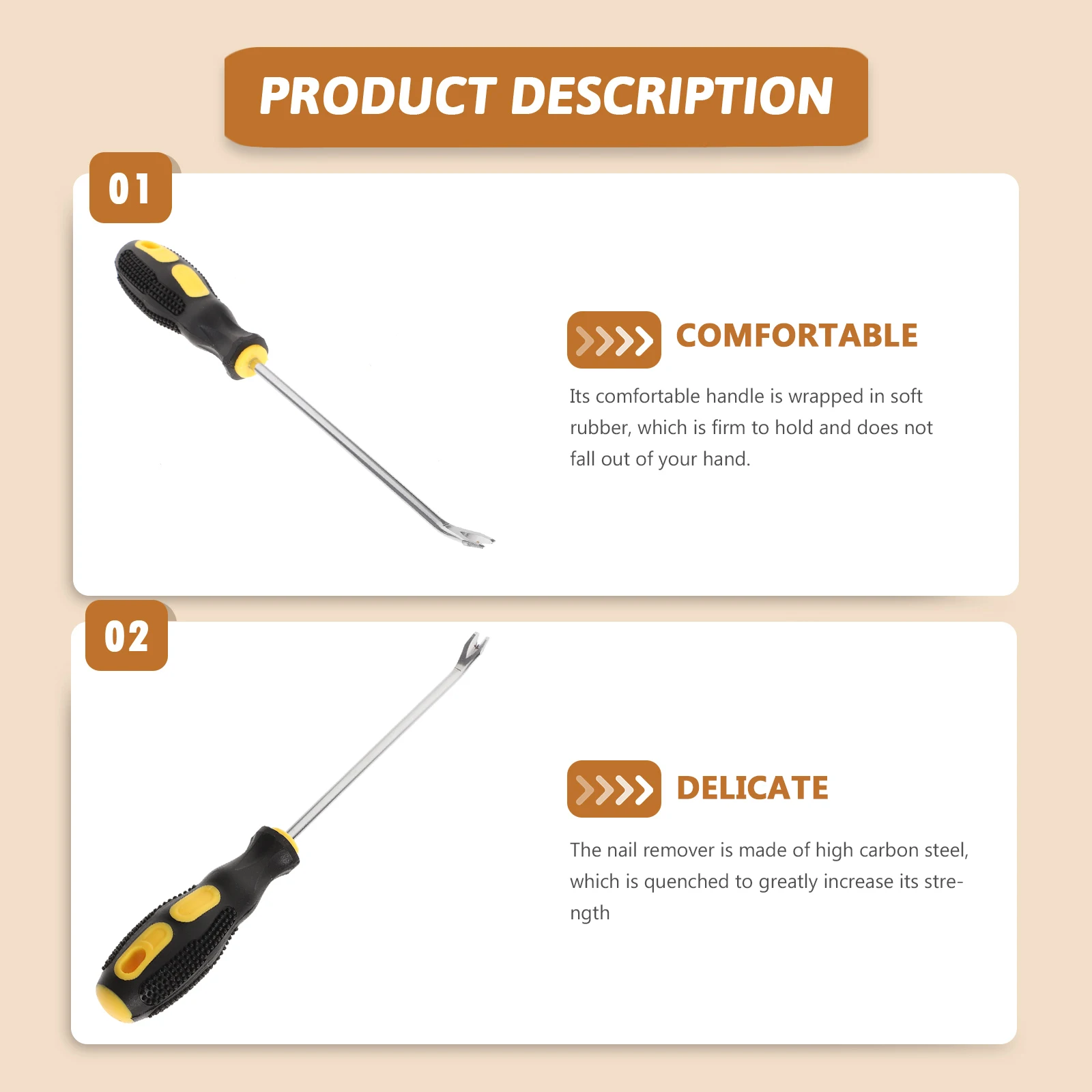 4Pcs Staple Remover Nail Puller Paver Tool Metal Pry Bar Manual Nail Removal Tool Handheld Stapler Removers Carpentry Tools