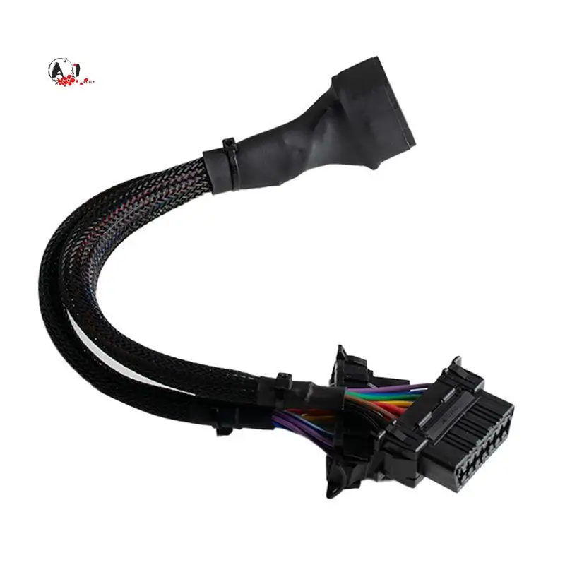 A10E-16Pin OBD2 Male To Dual Female Converted Cable OBD2 Y-Cable Car Diagnostic Auto Tool OBD2 Auto Tool Connector
