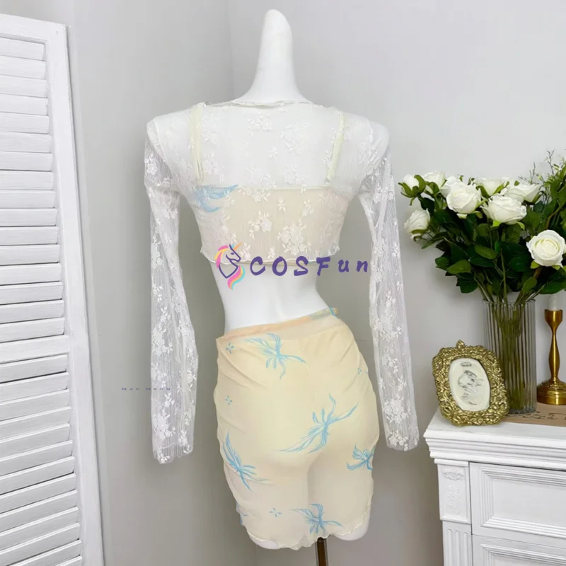 أزياء الحب والعميق البطلة التأثيرية ملابس السباحة أنيمي لعب الأدوار حفلة الهالوين كرنفال الزي للنساء COSFun #2