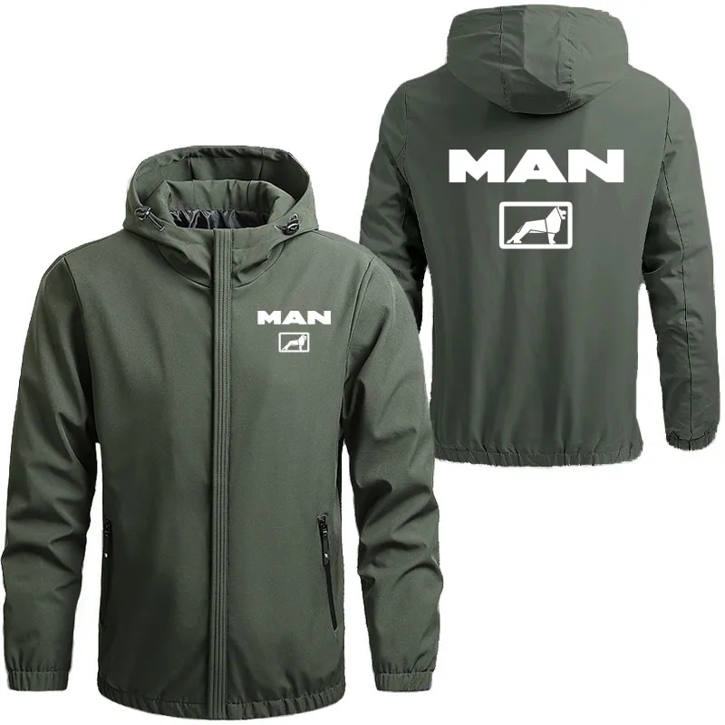 M-5XL Men's Jacket Truck MAN Printed Large size Outdoor Recreational Sports Bomber Jacket can be customized for men and women