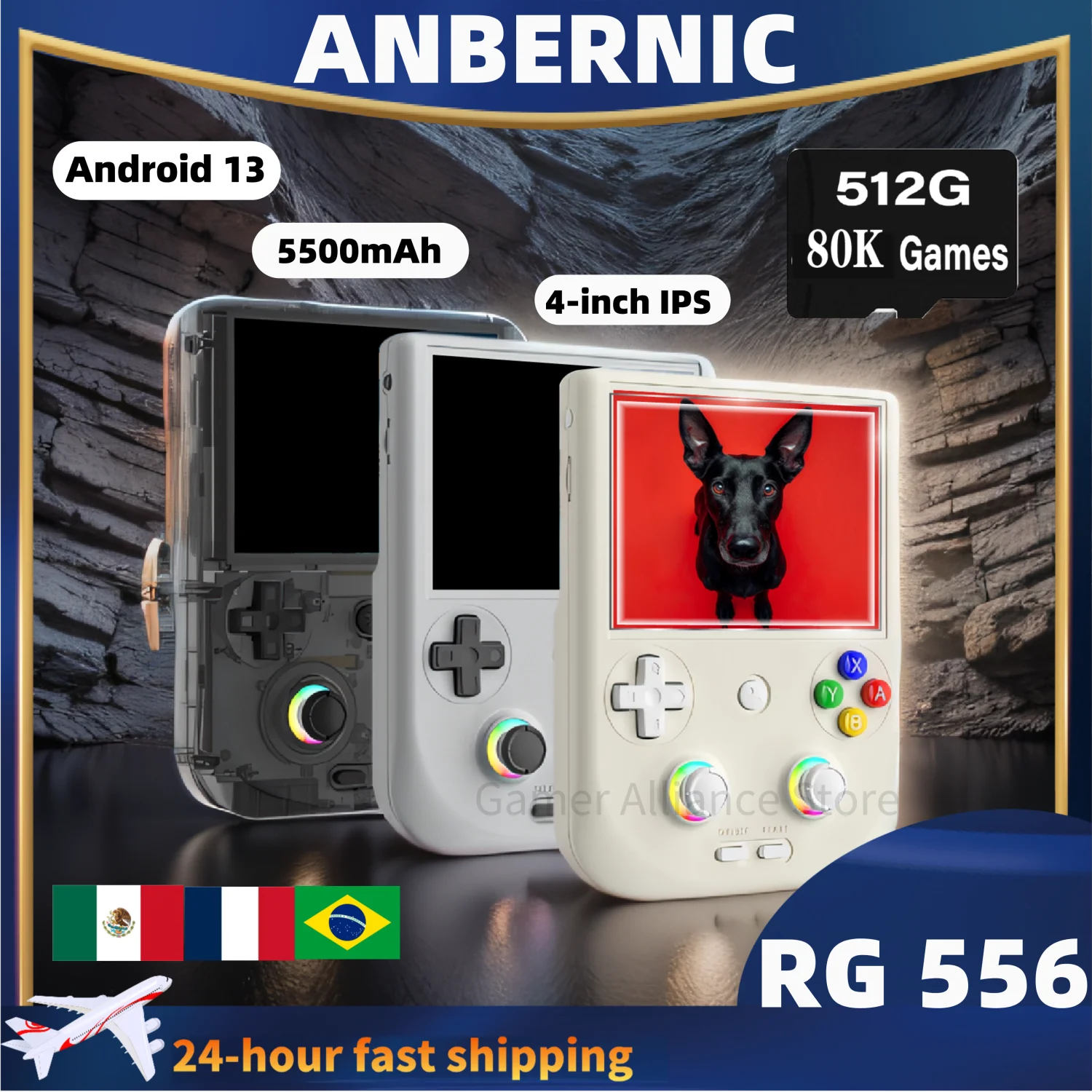 ANBERNIC RG 406V Retro Handheld Game  RG406V  Console Video Game Consoles 4 IPS touch Screen Android13 Unisoc T820 RGB lighting