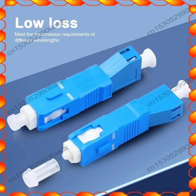-AT52 4 パックシングルモード 9/125Um SC/UPC オス - LC/UPC メスハイブリッド光ファイバーアダプターコネクタ光パワーメーター用