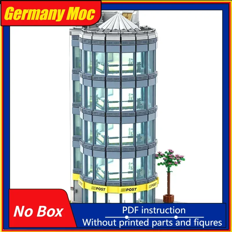 

Moc Building Bricks Street View Model Downtown Area Skyscraper Technology Modular Blocks Gifts Toys For Children DIY Assembly