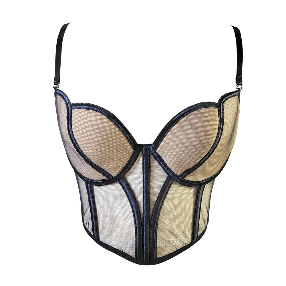 

SXTHAENOO Women Lace Up Straps Crop Tops Patchwork Stripe Sexy Tank Top Beach Camis Streetwear Tube Tops Women 2024 Summer