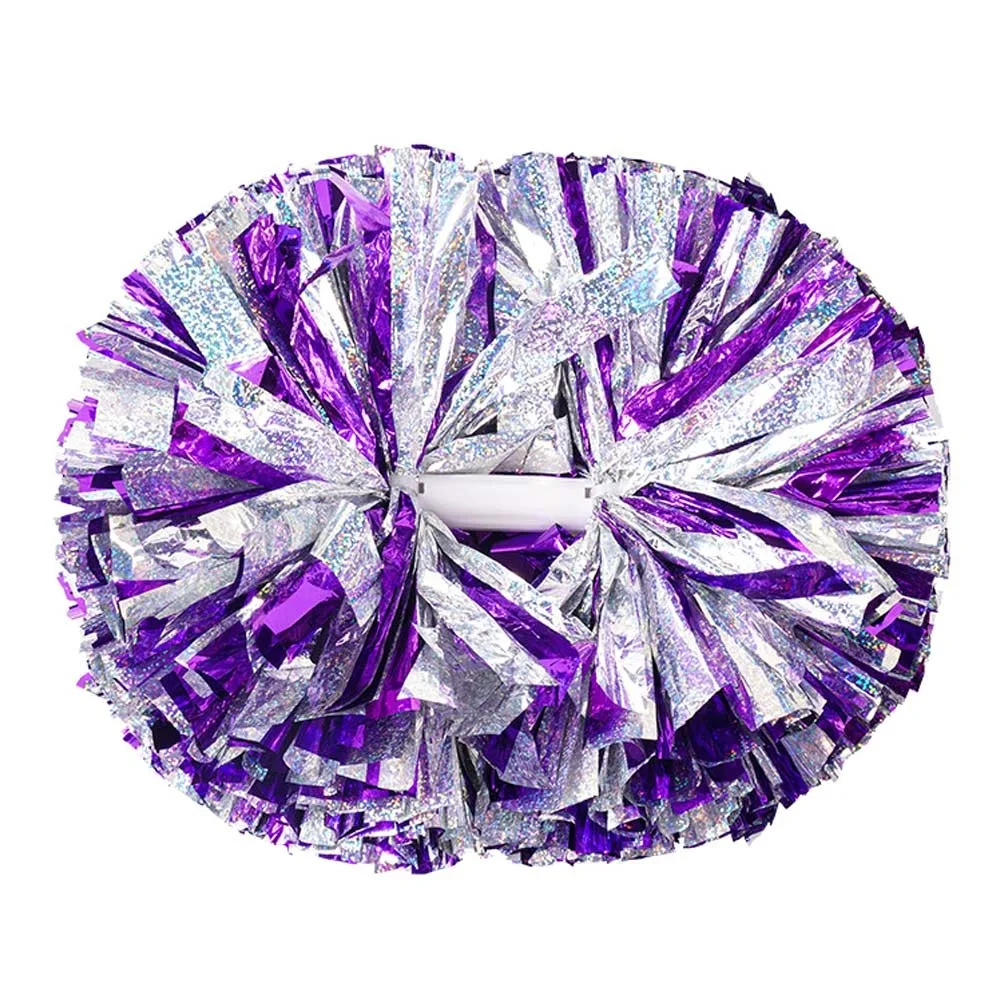 

Многоцветные помпоны для чирлидинга 30x37 см с двойным отверстием для ручки, аксессуары для чирлидинга, реквизит PET Come On, мяч для чирлидинга