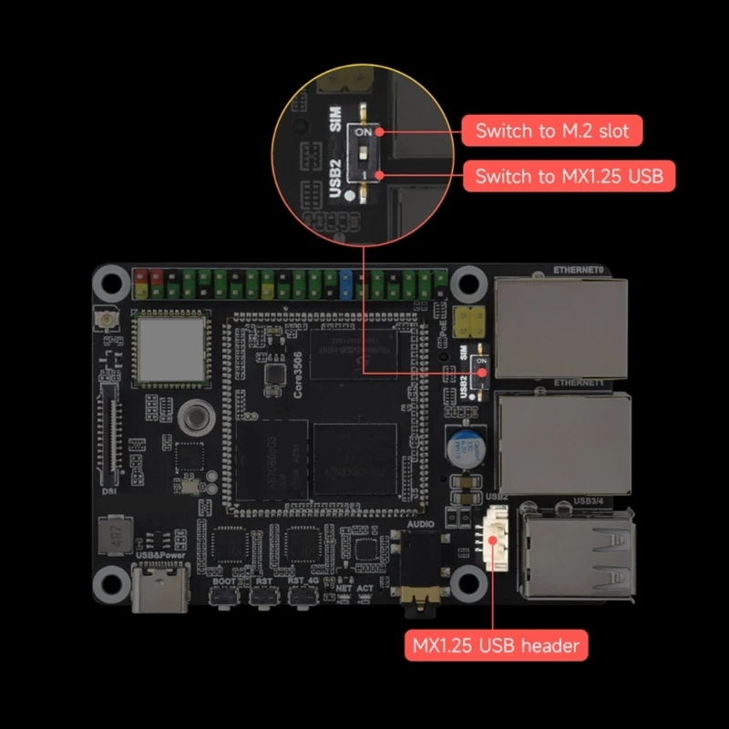 

Плата разработки чипа Lyra A/B RK3506 с поддержкой MIPI USB для электронной лучшей продажи