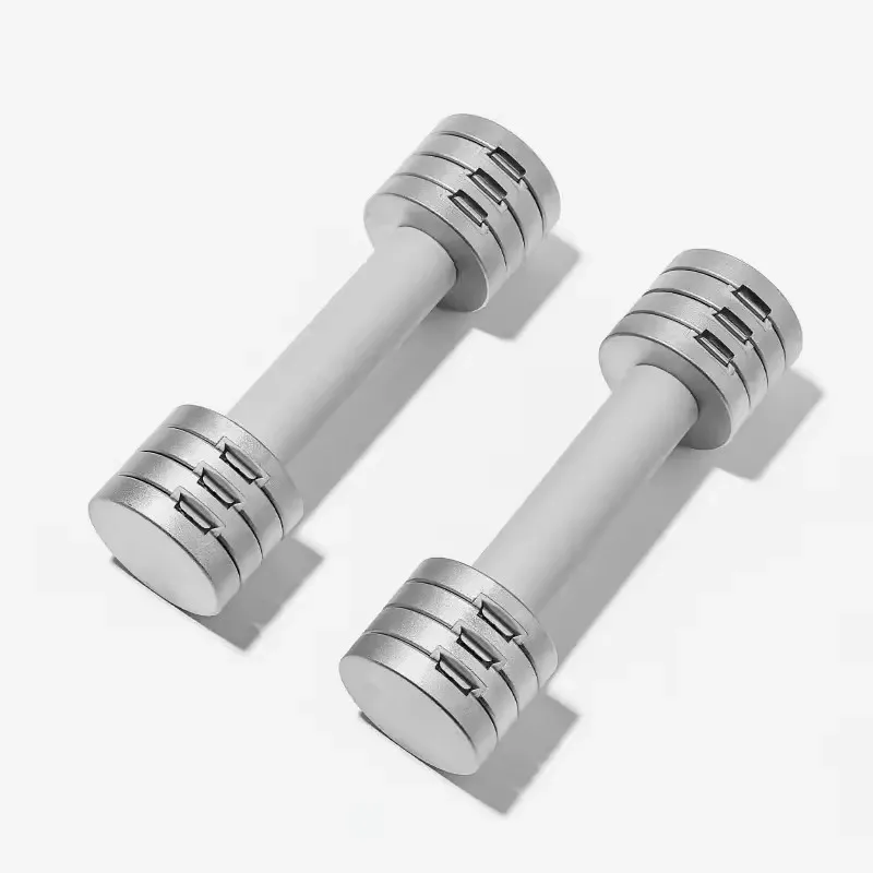Cast Iron Adjustable Dumbbells Pink White Blue Grey Anti-Slip Design For Women Gym Home Fitness Training Workout New Arrival