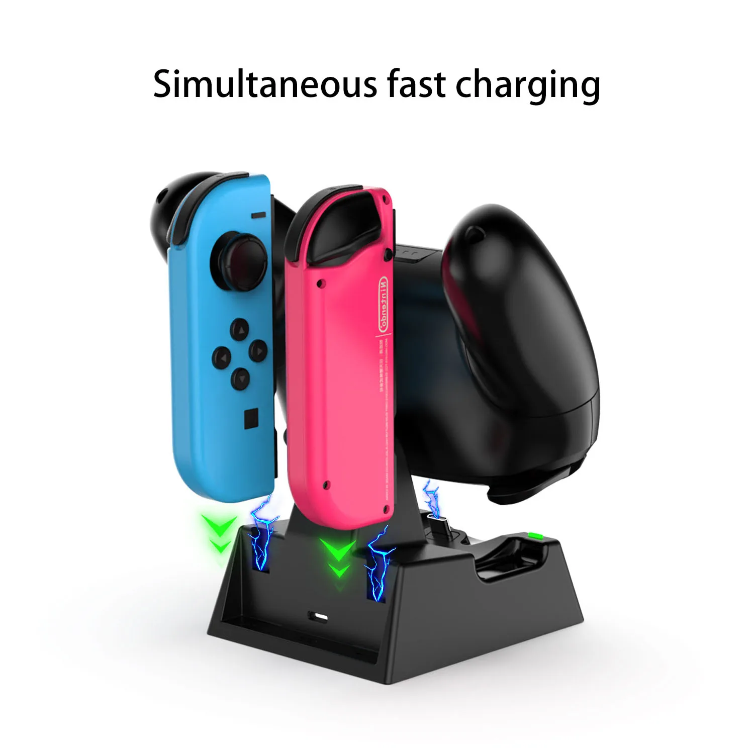 For Nintend Switch Charge Joy-con Controller 4 in1 Dock LED Charger For Pro Gamepad Stand NS