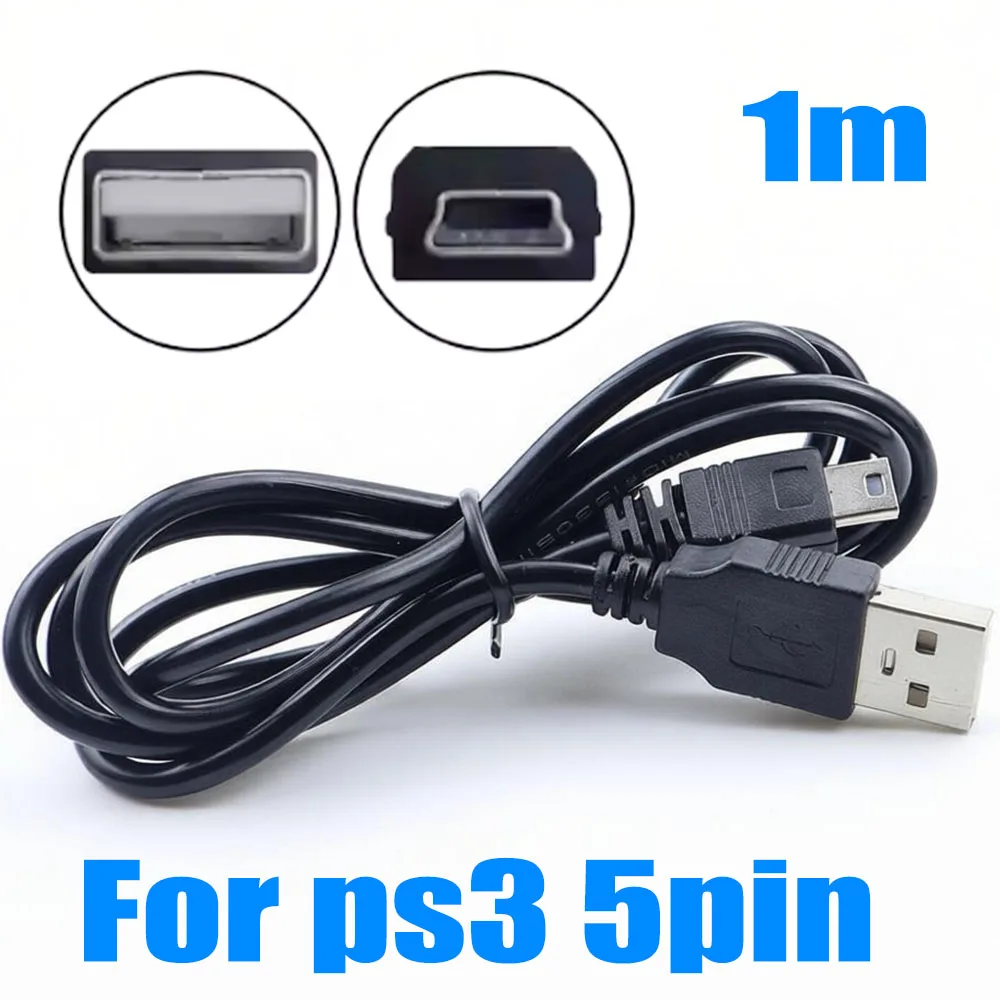 usb-кабель-для-зарядки-и-передачи-данных-для-контроллера-playstation-3-ps3-черный-мини-5-контактный-1-м