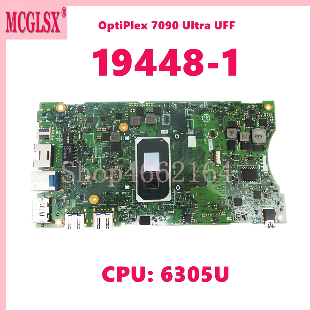 19448-1 with 6305U CPU Laptop Motherboard For Dell OptiPlex 7090 Ultra Notebook Mainboard 0D2C14 100% Test OK