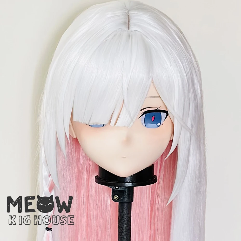 

(MEO431) Customize Handmade Full Head Lockable Crossdress Male to Female Japanese Cartoon Anime Game Character Kigurumi Mask